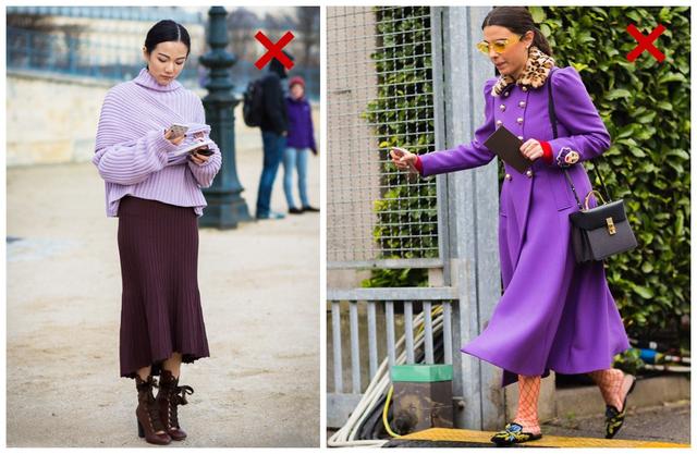 刘雯身穿紫色羽绒服化身旅游博主，网友：这颜色她怕是hold不住了