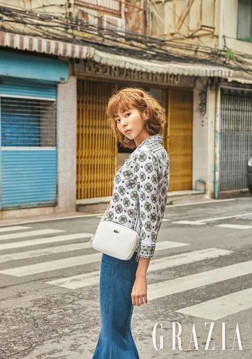 韩国女艺人 UEE泰国曼谷拍时装杂志写真