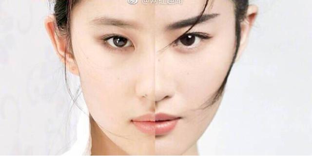网友把刘亦菲13年前的脸和现在拼在一起，太神奇了！
