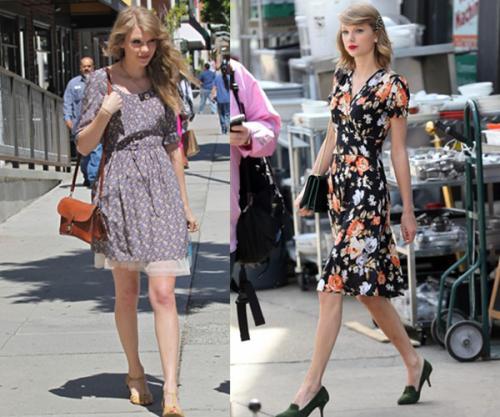 拥有五百条碎花裙的TaylorSwift是如何穿搭他们的？