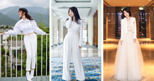 夏季白衣你穿对了吗？48岁杨钰莹示范6种穿法，不仅减龄还显高