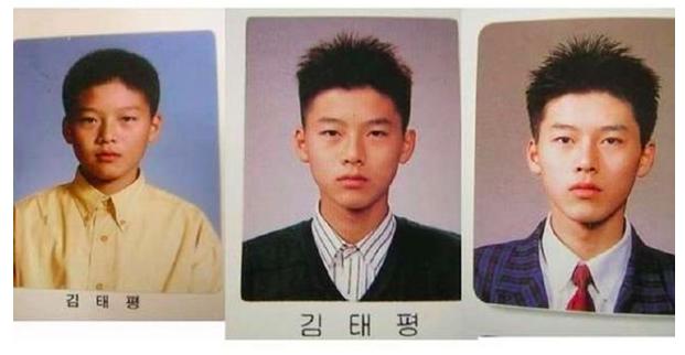 一些連證件照都很好看的韓星，玄彬上學時期就是偶像級別的人物了