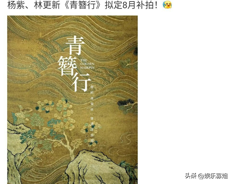 网传杨紫林更新将8月补拍《青簪行》，不知道剧情是否改回来？