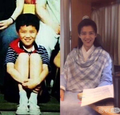 血槽已空！鹿晗童年成年对比照，真的是从小帅到大好任性