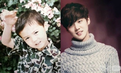 血槽已空！鹿晗童年成年对比照，真的是从小帅到大好任性