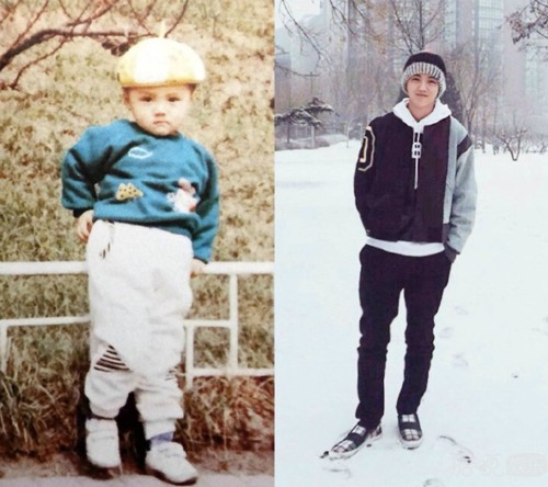 血槽已空！鹿晗童年成年对比照，真的是从小帅到大好任性