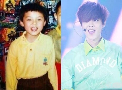 血槽已空！鹿晗童年成年对比照，真的是从小帅到大好任性