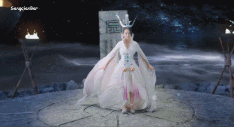 宋茜代言《遮天3D》手游 这角色造型很仙啊~