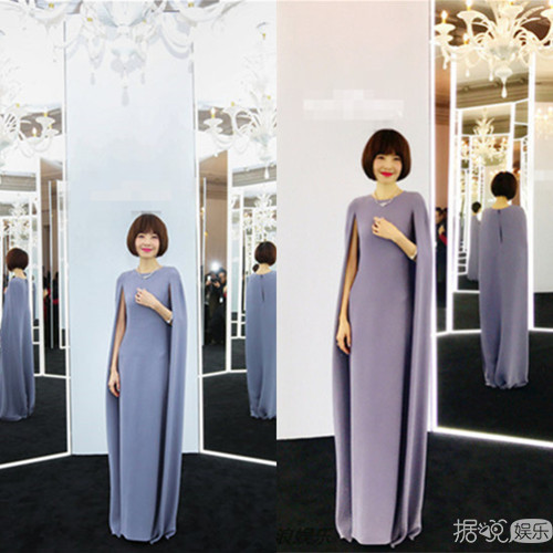 陈鲁豫齐刘海发型美出新高度 职场装扮霸气十足