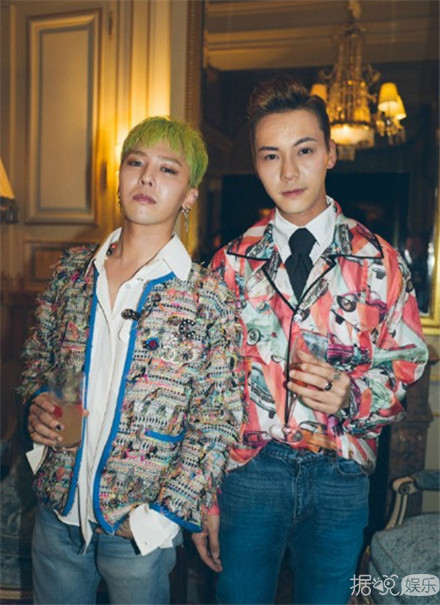 权志龙陈伟霆巴黎时装秀同框 帅哥果然特别受时尚圈宠爱