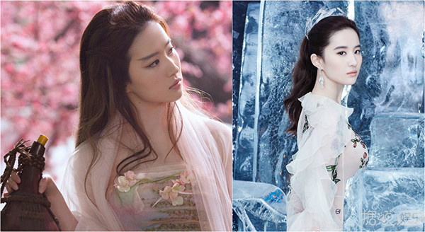 刘亦菲演得了白浅又可化身冰雪美人 最后一张亮眼了……