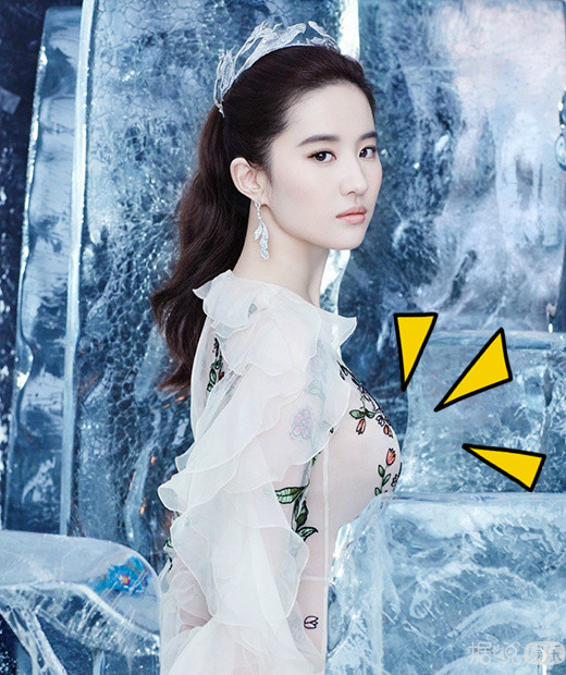 刘亦菲演得了白浅又可化身冰雪美人 最后一张亮眼了……