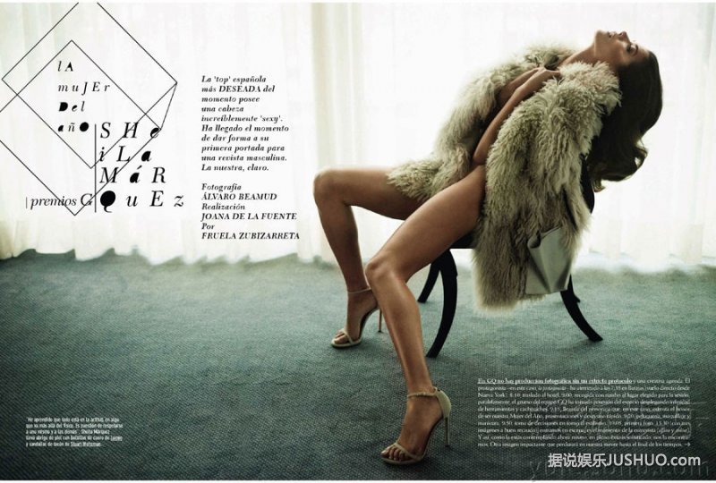 超模塞拉登杂志封面 大尺度全裸出镜展性感身材