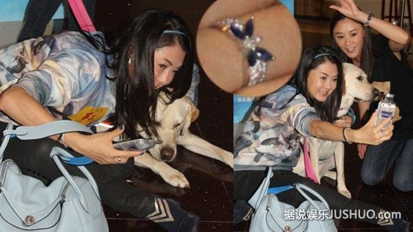 45岁前港姐陈淑兰被曝秘嫁37亿阔少 带宝石戒指贵气现身