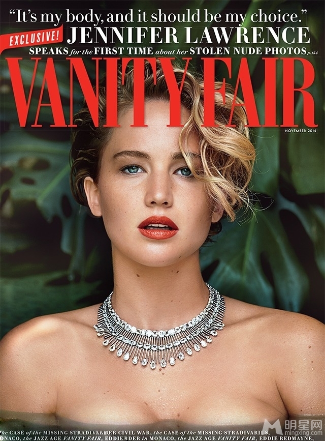 詹妮弗·劳伦斯性感登名利场 半裸湿身显诱惑 詹妮弗·劳伦斯性感登名利场 半裸湿身显诱惑