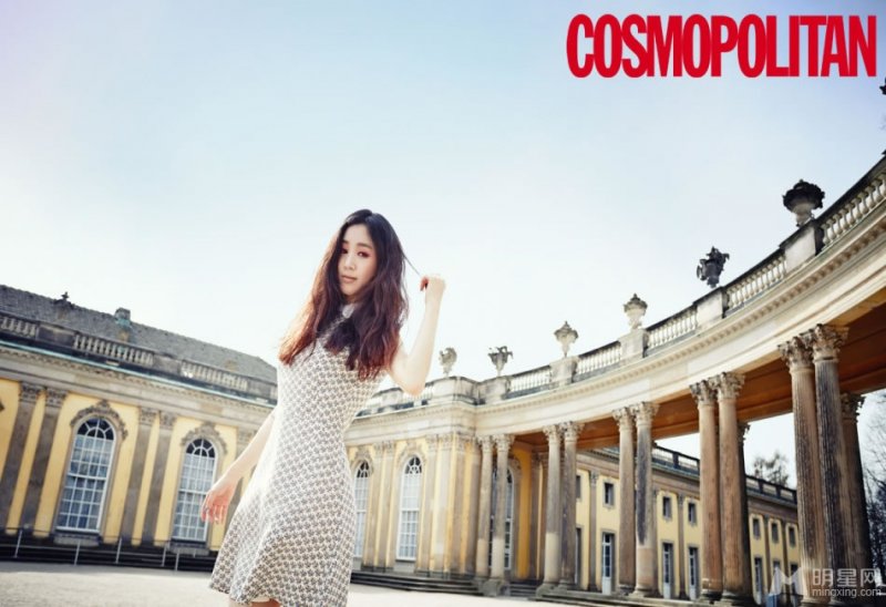 林志玲优雅登封面 炫彩春装演绎都市时尚