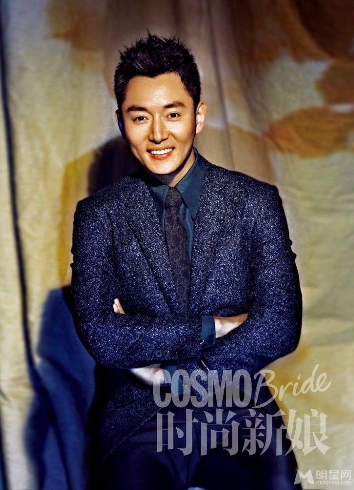 李东学时尚新娘杂志写真 演绎西装型男
