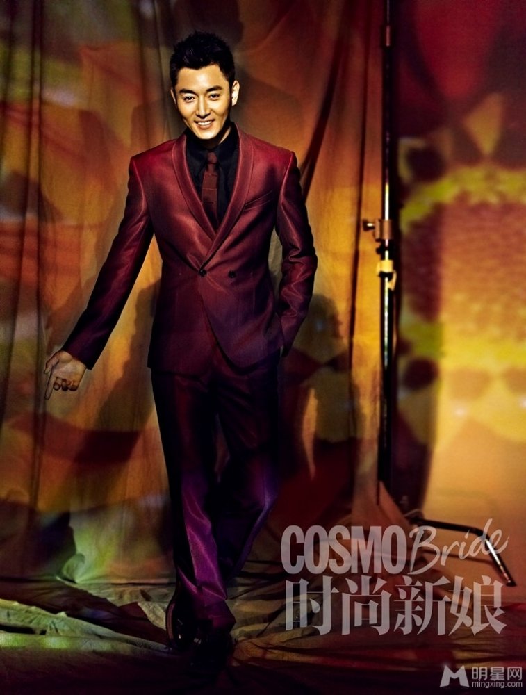 李东学时尚新娘杂志写真 演绎西装型男