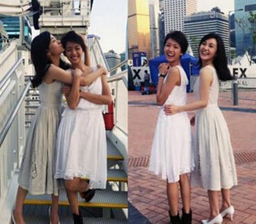 郭采洁长发造型曝光 被粉丝称与陈意涵“撞脸”