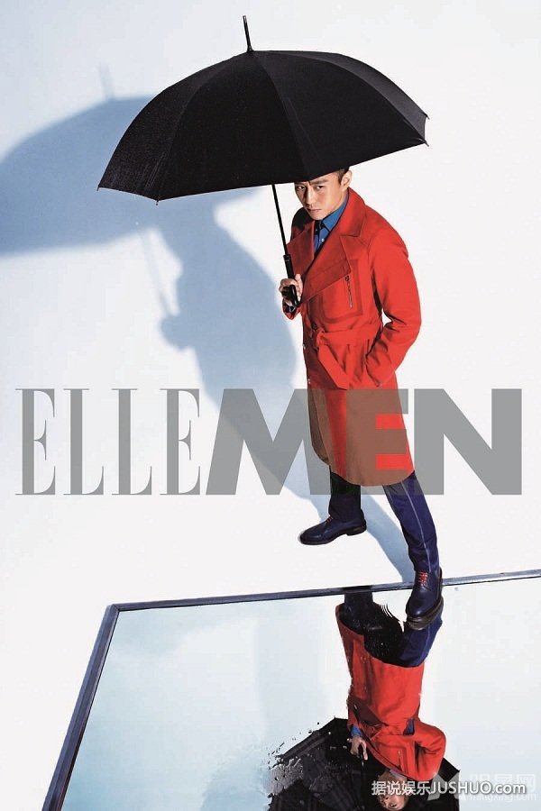 邓超百变造型登杂志 酷帅十足的男人味