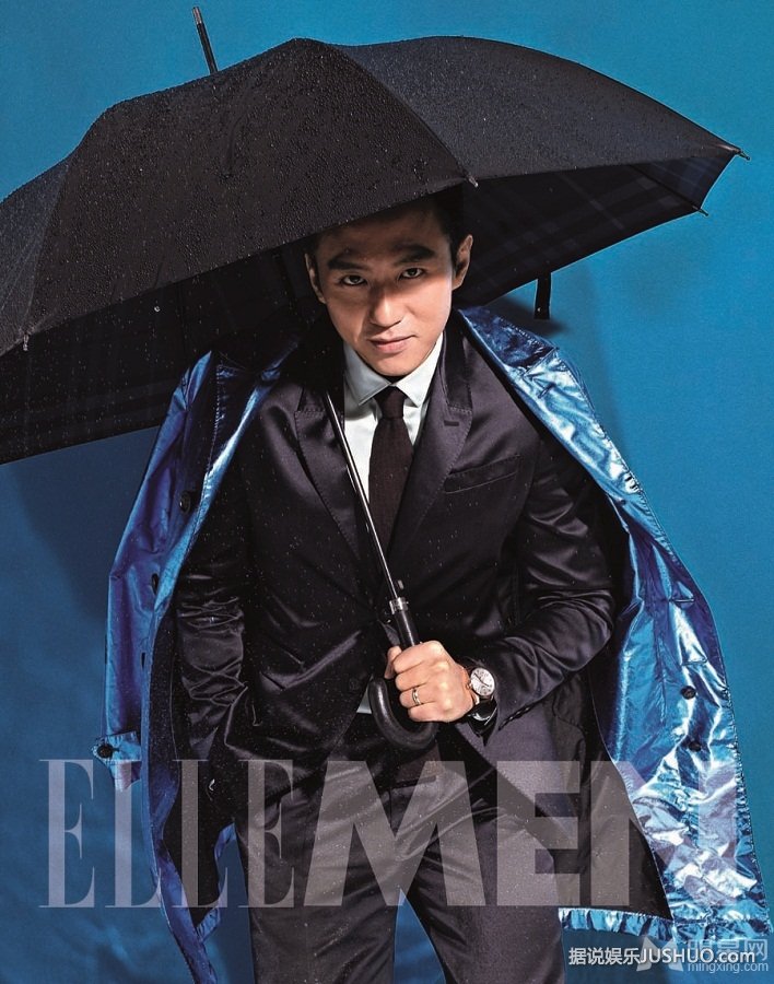 邓超百变造型登杂志 酷帅十足的男人味
