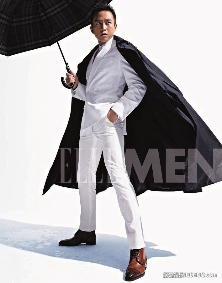 邓超百变造型登杂志 酷帅十足的男人味