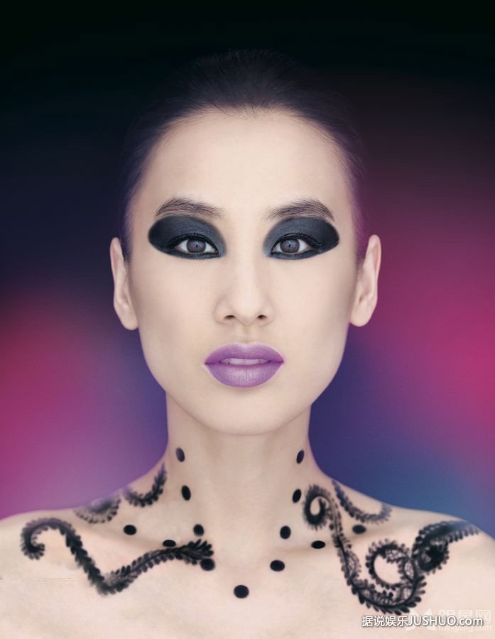 黄圣依新专辑造型照 满脸图腾妖艳魅惑