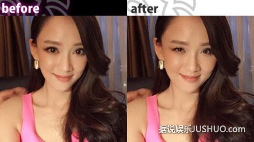 陈乔恩自曝“素颜”照 眼睛变小前后反差大