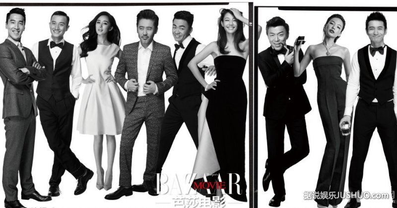 时尚芭莎邀中国票房王拍时尚杂志写真