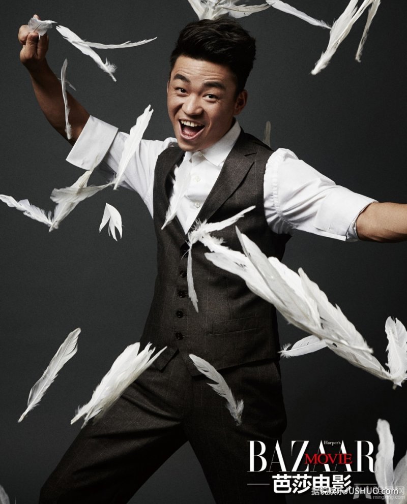 时尚芭莎邀中国票房王拍时尚杂志写真