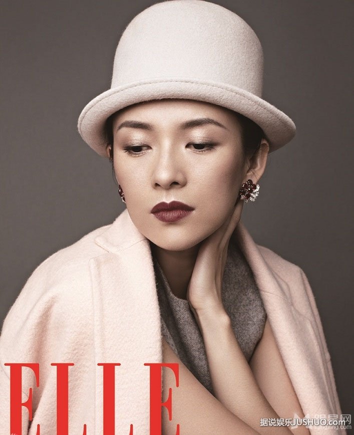 章子怡ELLE25周年封面大片 回首爱情路表示勇敢