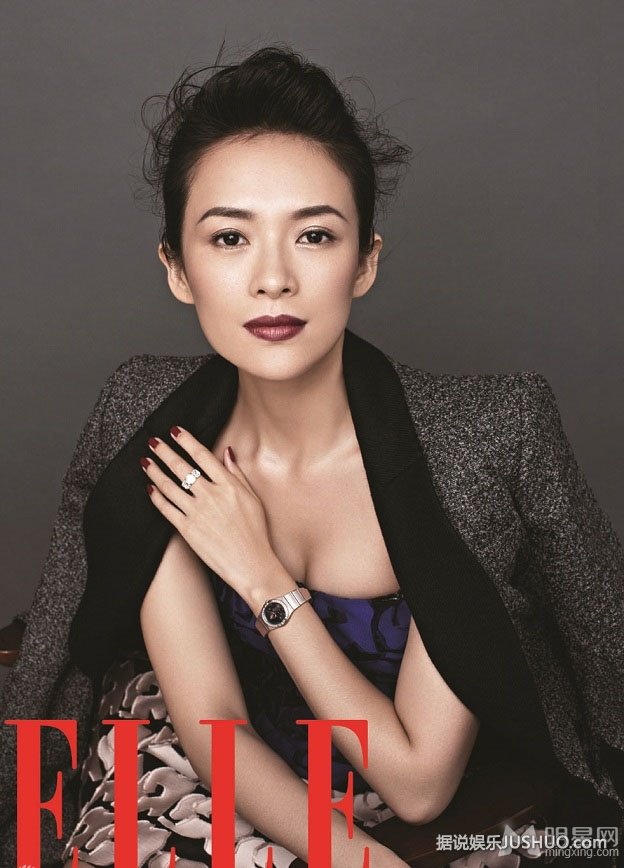 章子怡ELLE25周年封面大片 回首爱情路表示勇敢