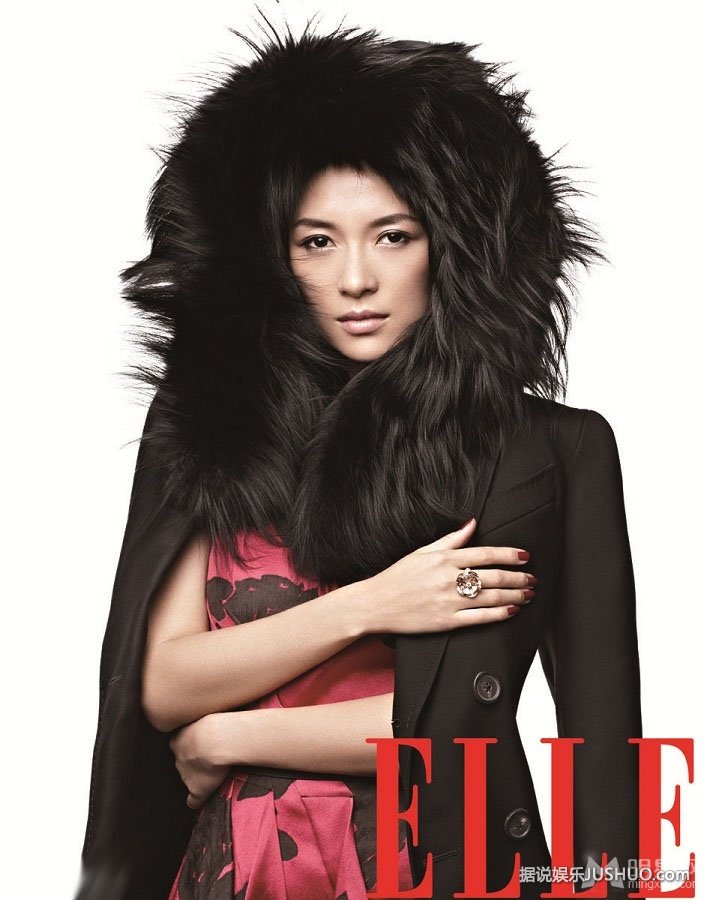 章子怡ELLE25周年封面大片 回首爱情路表示勇敢