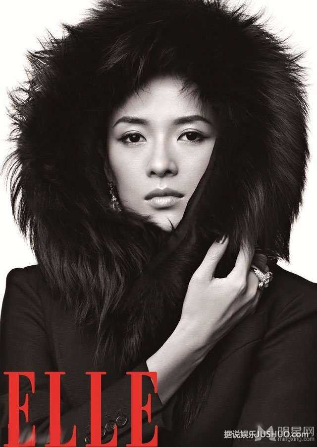 章子怡ELLE25周年封面大片 回首爱情路表示勇敢