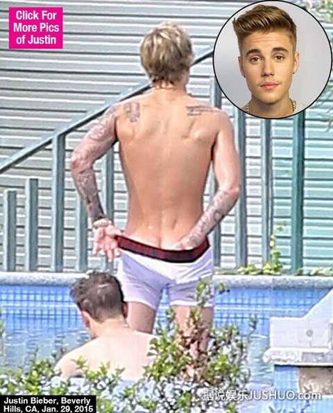 贾斯汀-比伯抓臀成瘾 大露股沟被抓拍