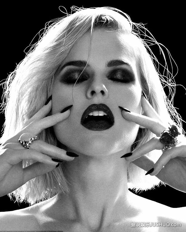 《黑衣人3》爱丽丝·伊芙性感写真曝光  浓妆诱惑