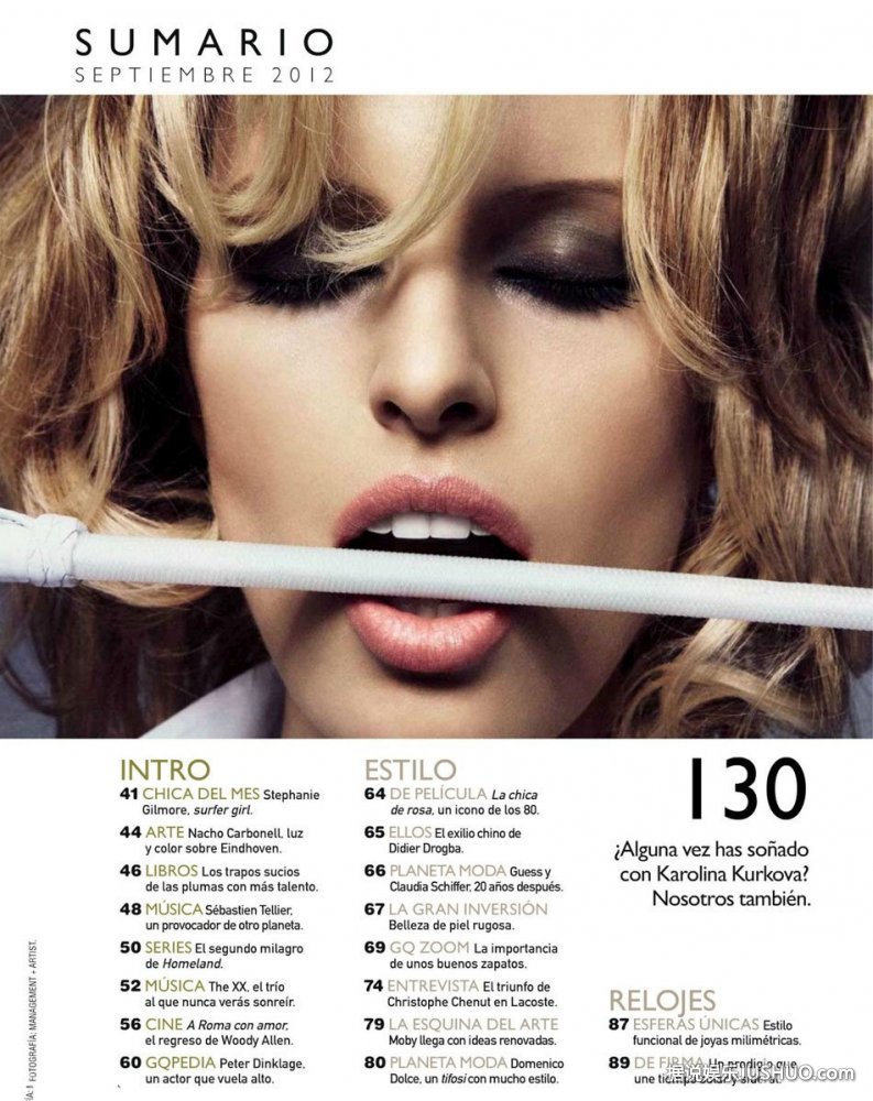 超模卡罗莱娜·科库娃杂志大片 展性感风情