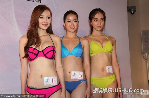 2014亚姐广州海选现场 质量良莠不齐被批人妖 2014亚姐广州海选现场 质量良莠不齐被批人妖
