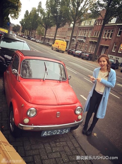 邓紫棋自拍清纯可人 忙里偷闲游荷兰