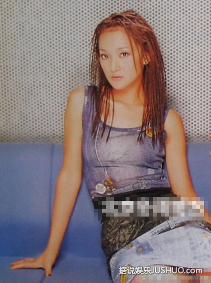 周迅早年写真曝光 非主流发型似面条