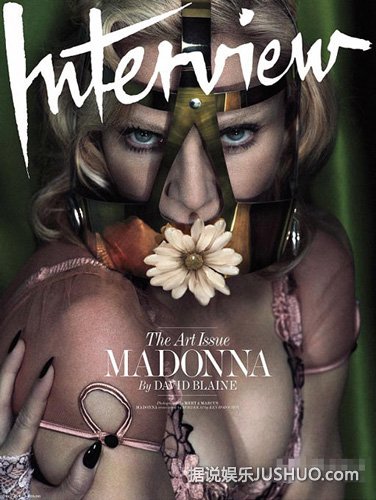 麦当娜拍大尺度性感写真 扮铁面人上演狂野诱惑