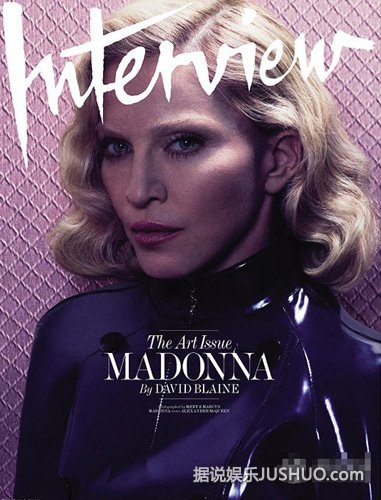 麦当娜拍大尺度性感写真 扮铁面人上演狂野诱惑