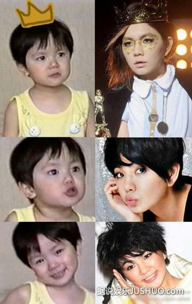 罗琦清纯邓紫棋撞脸Ella 《我是歌手2》众星旧照曝光