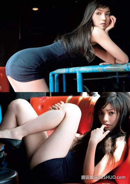 C奶早安少女道重沙由美内衣写真 深沟撩人