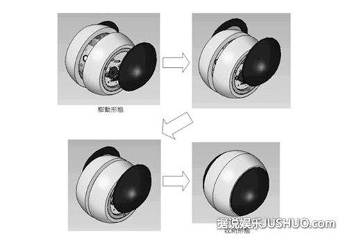 日手投式球形侦查机器人：抵达地点后变身拍摄