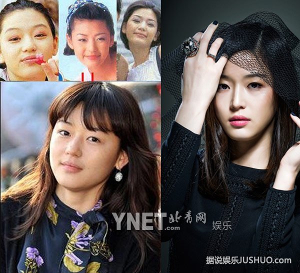 全智贤尹恩惠韩彩英 图揭韩国娱乐圈整容内幕