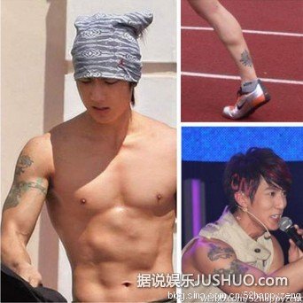 文章陆毅张柏芝 揭秘明星纹身背后的秘密/图 文章陆毅张柏芝 揭秘明星纹身背后的秘密/图