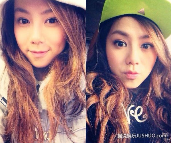 邓紫棋与外公合影 网友：好酷好帅的外公