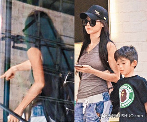 张柏芝带儿回港 一指禅降两子 张柏芝带儿回港 一指禅降两子