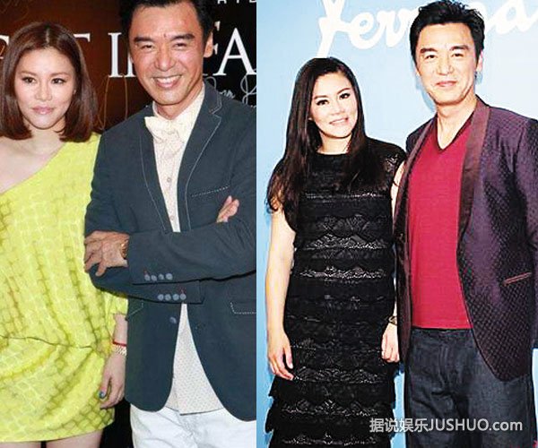 钟镇涛携子吃饭 比25岁儿子显年轻